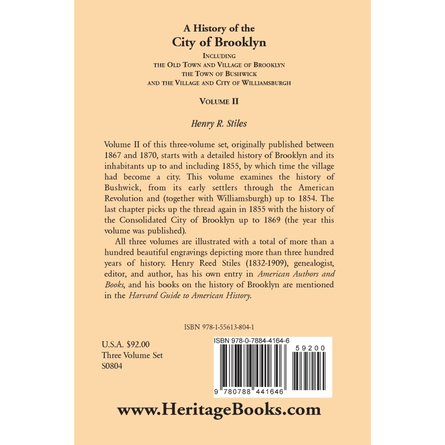 A History of the City of Brooklyn, New York - Complete 3 Volume Set | Rare Historical Books Collection | Perfect for Historians, Researchers & New York History Enthusiasts
