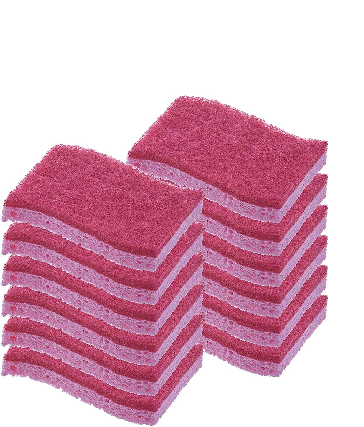 **Eco-Friendly Non-Scratch Cellulose Dish Sponges - Pack of 12 | Gentle Kitchen Cleaning Sponges for Dishes, Pots & Pans | Safe, Durable & Absorbent Household Cleaning Sponges by Superio | Perfect for Daily Dishwashing & Kitchen Cleaning**
