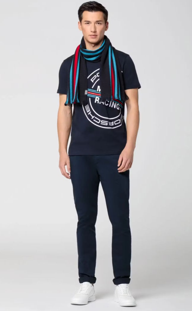 Porsche Martini Racing Scarf - Premium Unisex Fashion Accessory for Men & Women - Perfect for Racing Enthusiasts, Car Shows, and Winter Style