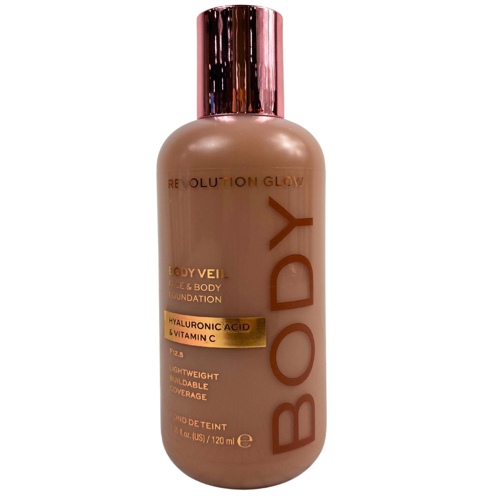 Revolution Glow Body Veil - Face & Body Foundation with Hyaluronic Acid & Vitamin C, 4.05 oz (30-Piece Lot) - Perfect for Daily Moisturizing & Flawless Skin Coverage