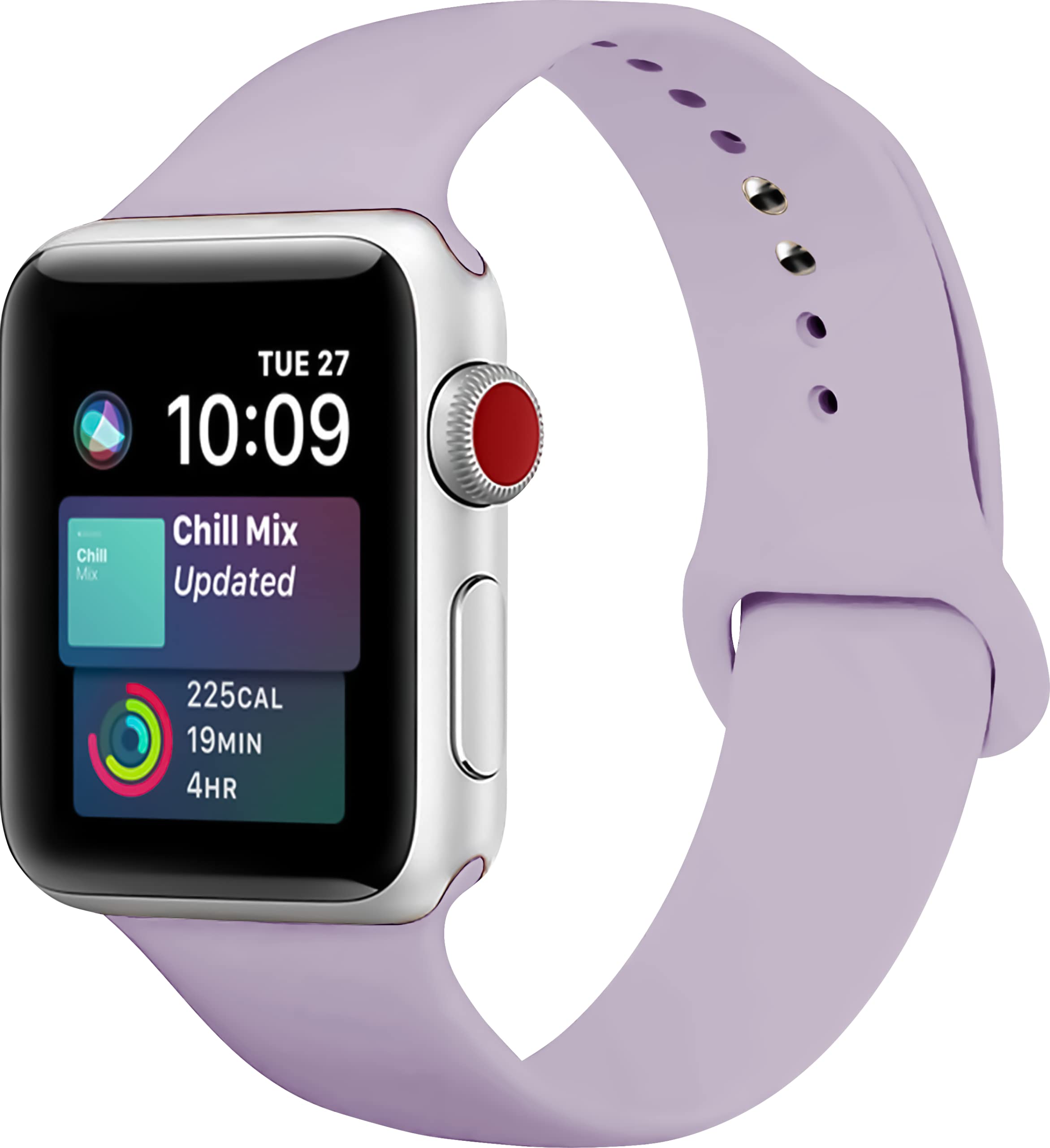 Premium Soft Silicone Apple Watch Bands 38mm 40mm 41mm - Sport Replacement Strap with Secure Clasp for iWatch Series SE/7/6/5/4/3/2/1 - Comfortable & Durable for Women & Men - Perfect for Workouts, Running & Everyday Wear