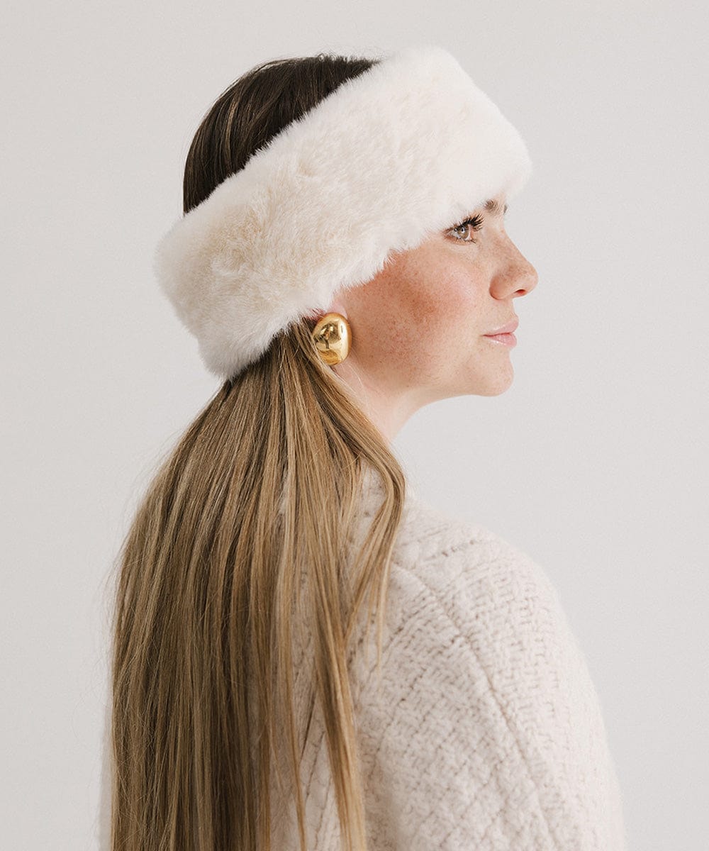 Margot Faux Fur Headband for Women - Soft Winter Head Wrap, Fashionable Hair Accessory for Cold Weather, Outdoor Activities and Stylish Outfits