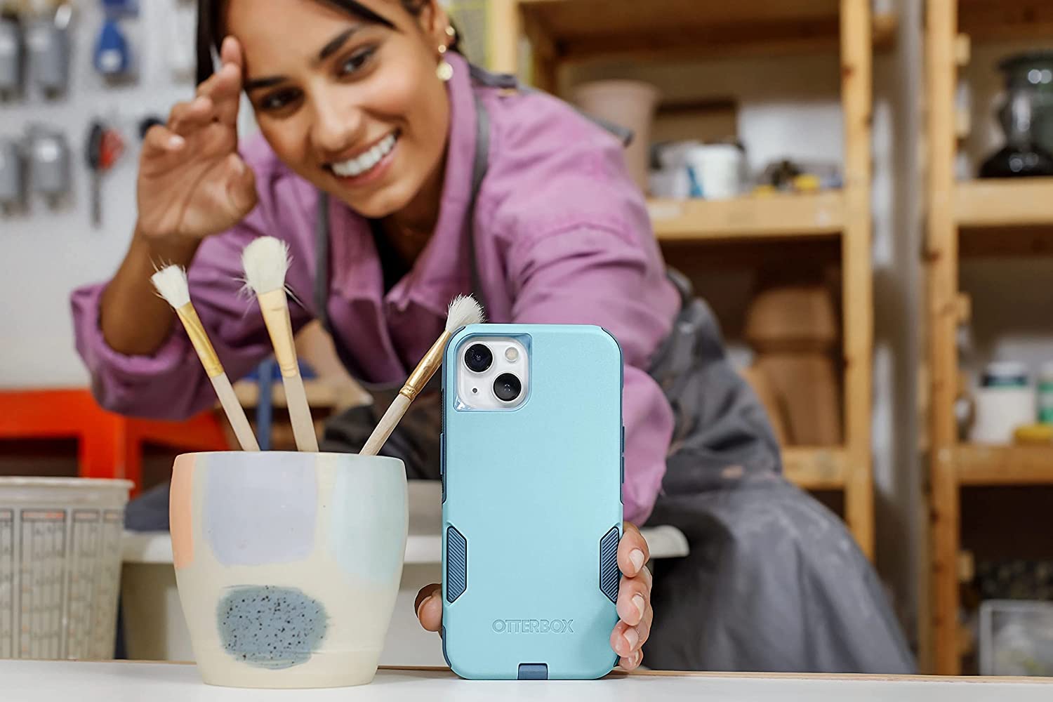 OtterBox Commuter Series Protective Case for iPhone 13 Pro Max & iPhone 12 Pro Max - Slim & Durable Phone Cover with Drop Protection | Perfect for Work, Travel & Everyday Use