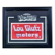 Chevy Chase & Beverly D'Angelo Autographed Framed National Lampoon's Vacation Movie Memorabilia - Collectible License Plate Display for Movie Fans & Home Theater Decor