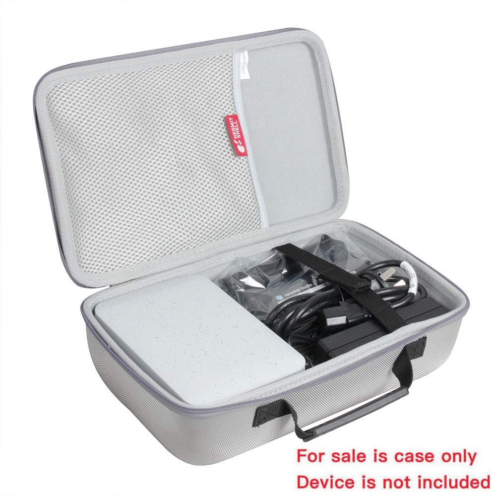 Hermitshell Protective Travel Case for HP Sprocket Studio Photo Printer - Durable Grey Hard Shell Cover - Perfect for Travel, Home Storage & On-the-Go Printing