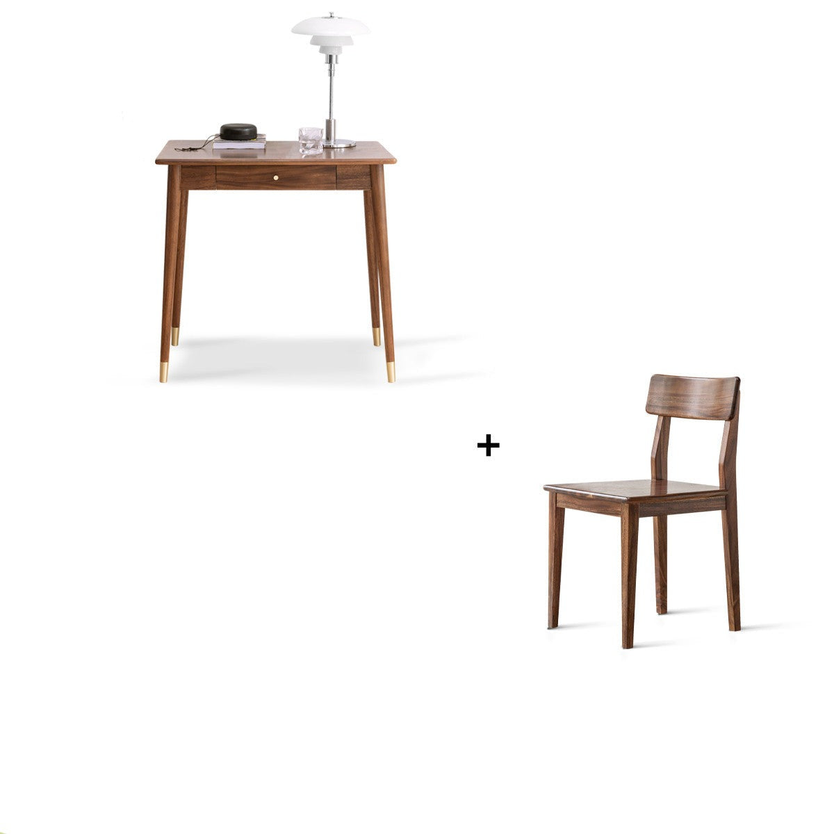 Premium Black Walnut Solid Wood Office Desk - Handcrafted Executive Workstation for Home & Business | Perfect for Remote Work, Study & Professional Workspaces