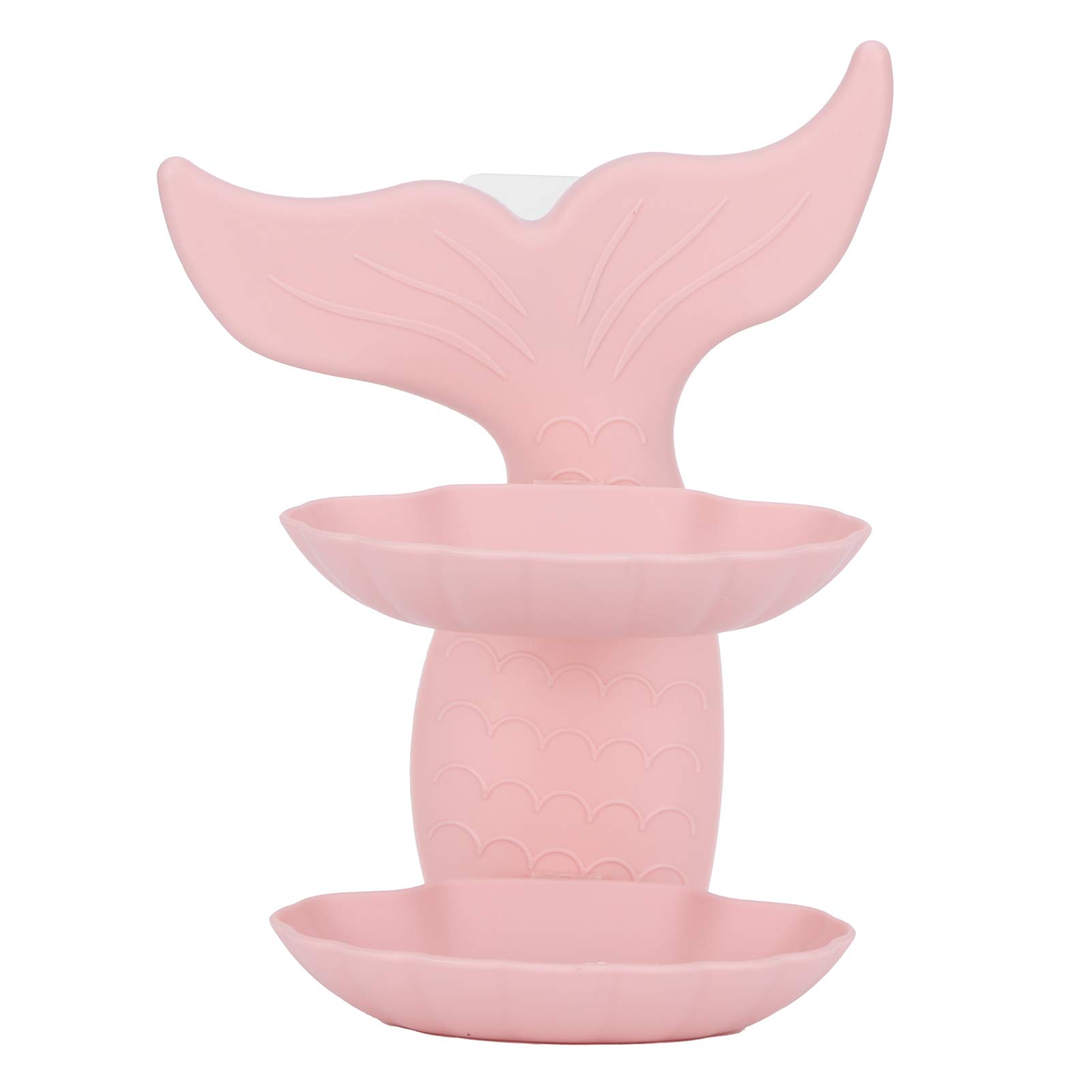 Double Layer Self-Adhesive Soap Dish - Wall Mounted Shower Soap Holder with Drain Rack, No Drilling Required for Bathroom & Kitchen - Cute Goldfish Design, Soap Dispenser Alternative - Perfect for Small Spaces, RVs, and Dorm Showers