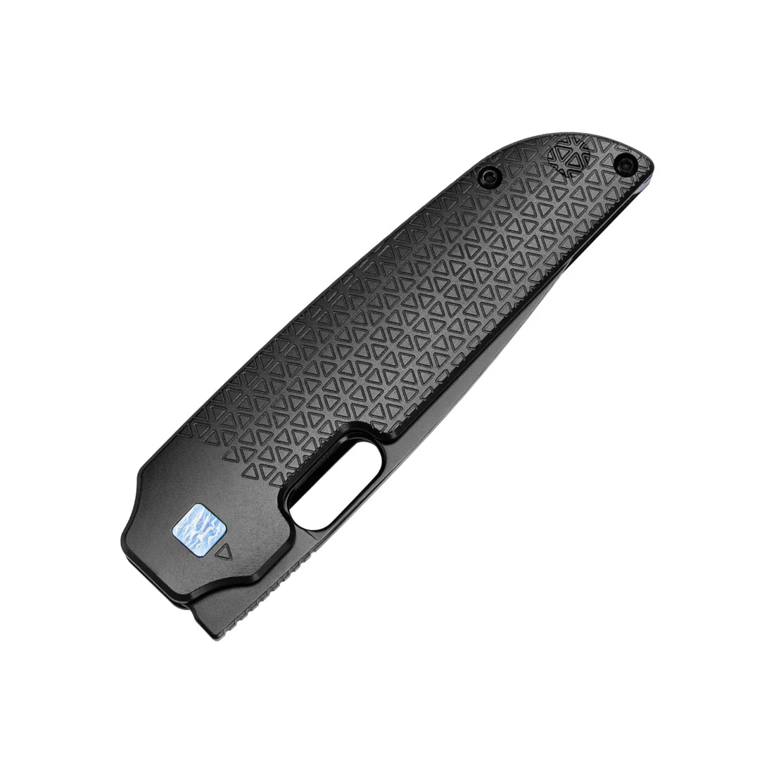 Kizer Ki3637A2 Varatas Frame Lock Front Flipper Knife - Black Titanium Handles with Black Blade | EDC, Outdoor Survival, Camping & Tactical Use