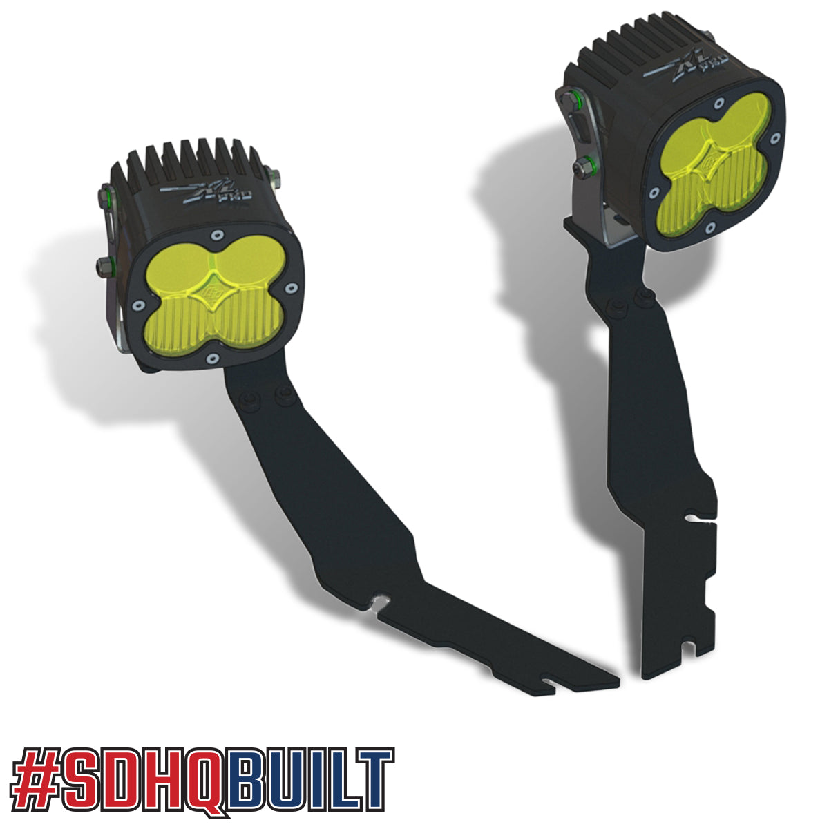 SDHQ Built A-Pillar Light Mounts for 2019-2025 Ram 1500 - Off-Road LED Light Bar Brackets for Enhanced Visibility in Night Driving & Off-Road Adventures