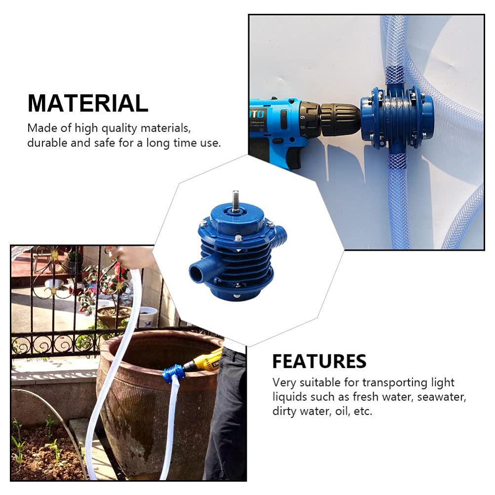 UKCOCO 1PC Self-Priming Water Transfer Pump - Submersible Electric Drill Pump for Air Conditioner Hose, Engineering Plastic Construction - Ideal for Home, Garden, and DIY Water Transfer Projects