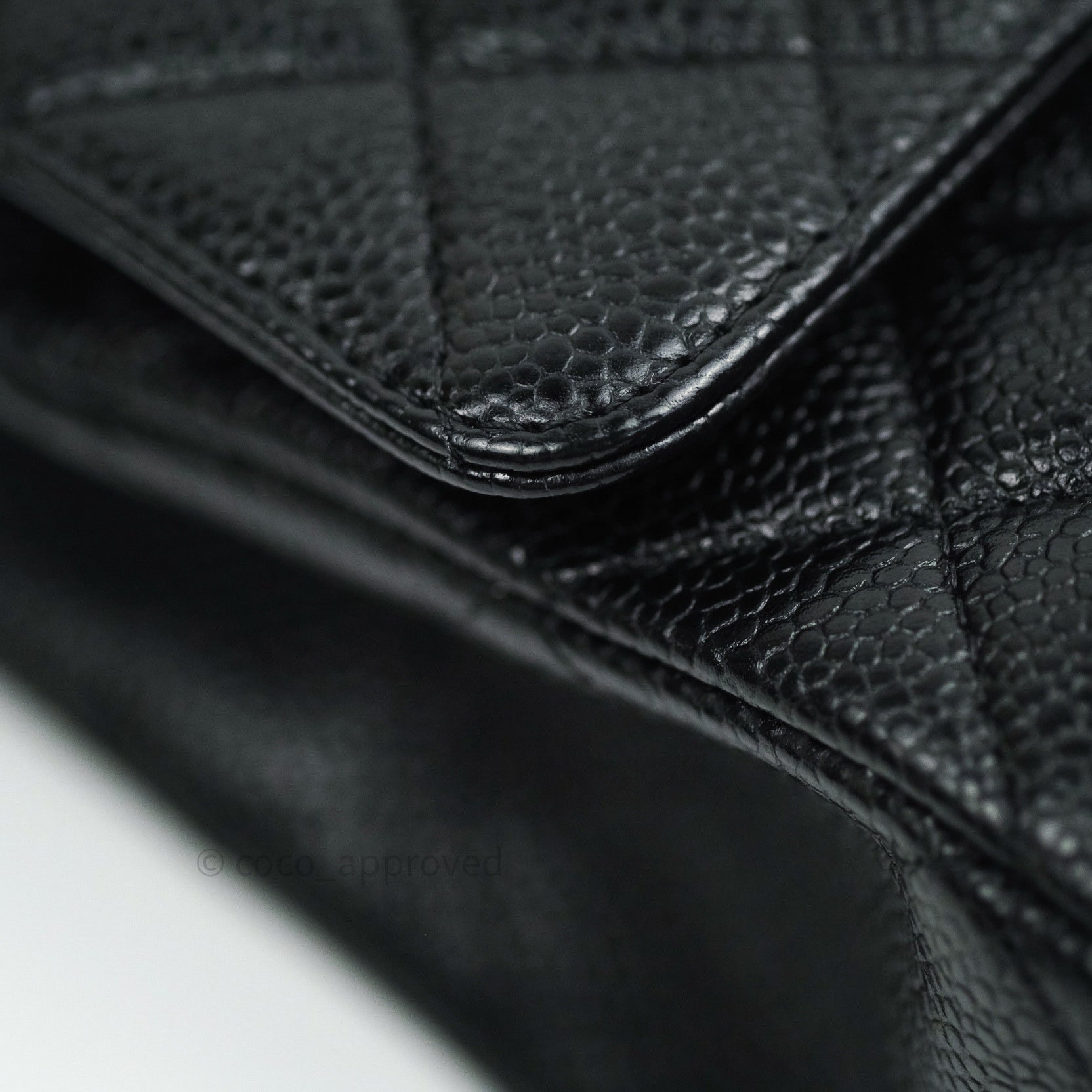 Chanel Classic Double Flap Bag M/L Size in Black Caviar Leather with Silver Hardware - Luxury Handbag for Women, Perfect for Work, Evening Events & Special Occasions