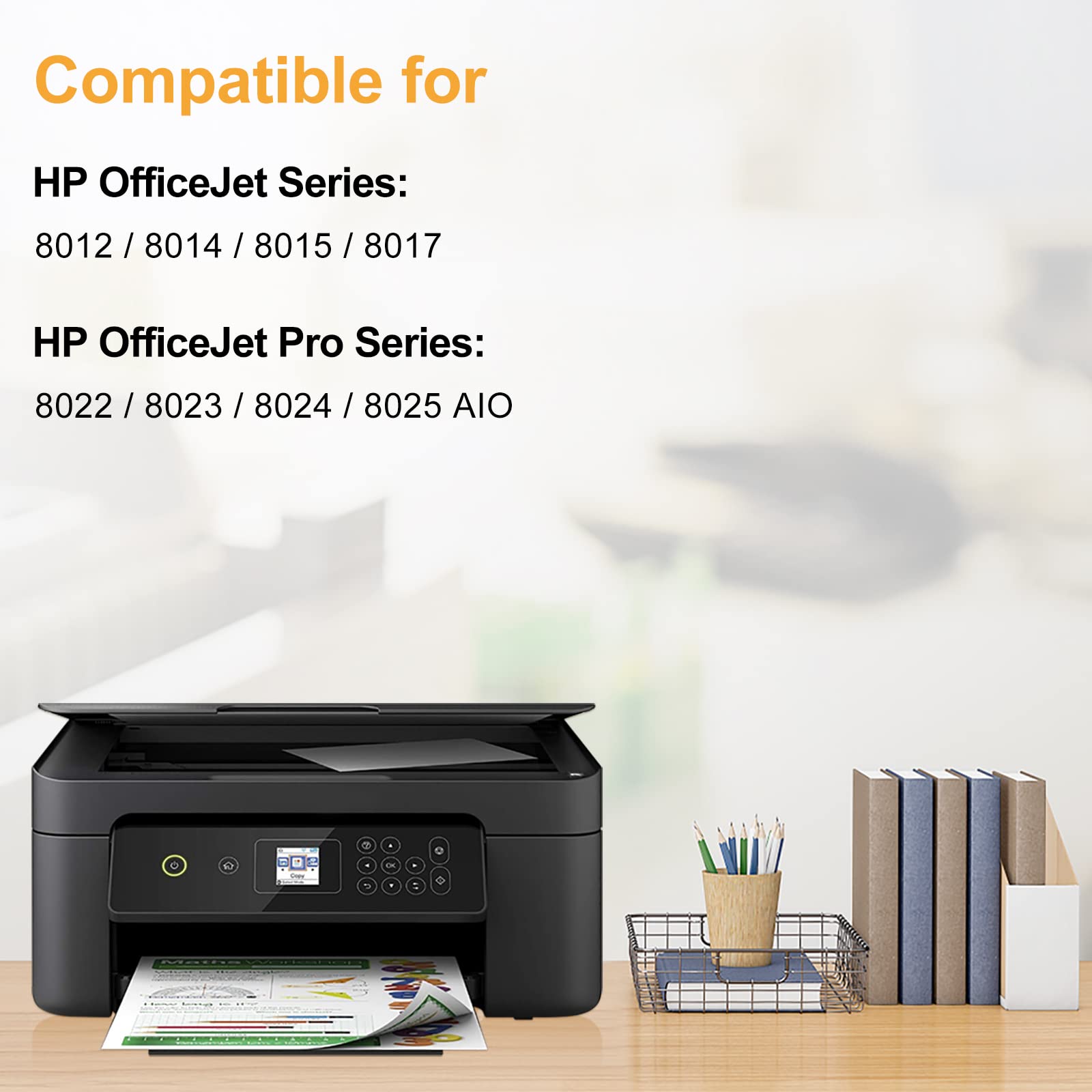 LeciRoba 912XL Ink Cartridges 3-Pack - Compatible with HP 912XL Printers, HP OfficeJet 8012/8014/8015/8017 & Pro 8022/8023/8024/8025 All-in-One Printers - High Yield Printing for Home Office & Small Business Documents
