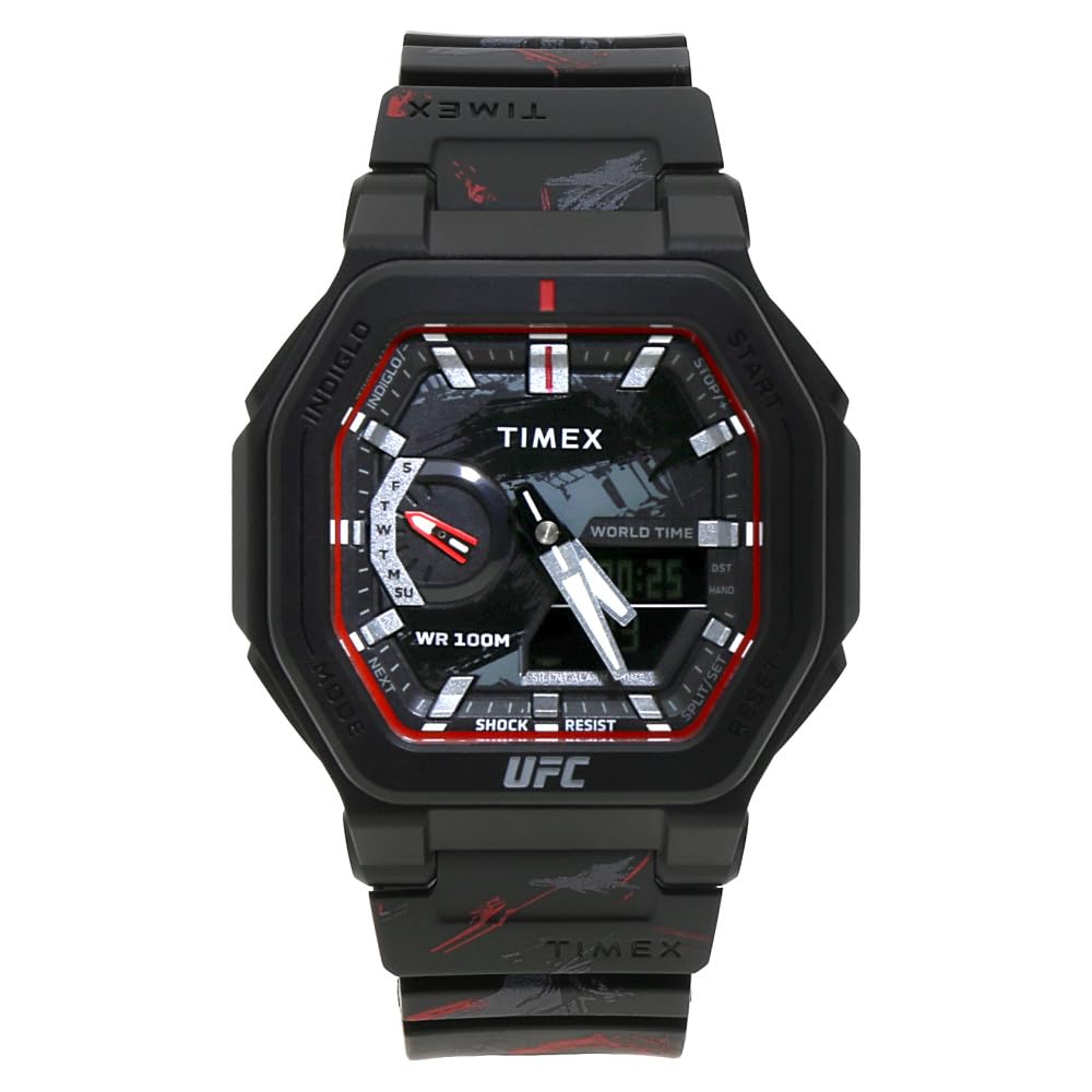 Timex TW2V85300 Men's UFC Colossus Fight Week Watch - Durable Sports Watch for MMA Training, Gym & Everyday Wear