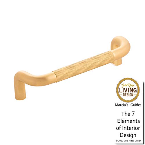 Belwith Keller Verge Pull - Satin Brass Cabinet Hardware (5 Pack, 7.6