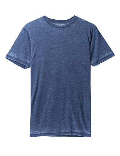 Premium Burnout Short Sleeve T-Shirt for Men - Soft Faded Vintage Crewneck Tee - Casual Wear, Street Style & Summer Outfits