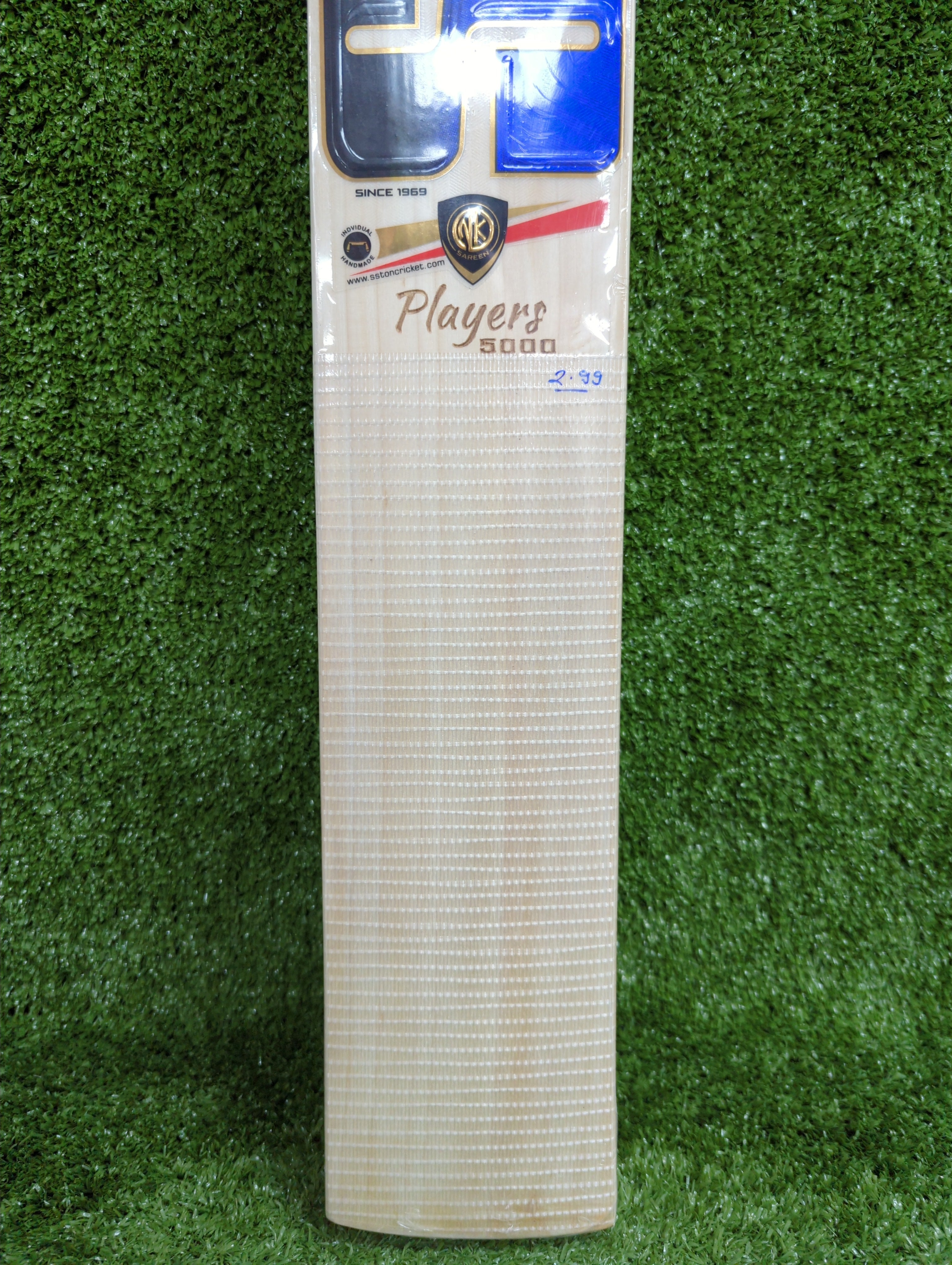 Premium SS Players 5000 English Willow Cricket Bat - Quinton De Kock Edition with Big Edge | Professional Grade Cricket Equipment for Matches & Training | Perfect for Club Players & Serious Enthusiasts