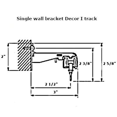 14' Decorative Curtain Track Set for Wall or Ceiling Mount - 2 Sections in Red Oak Finish | Home Décor & Window Treatment Solution for Living Room, Bedroom, or Office