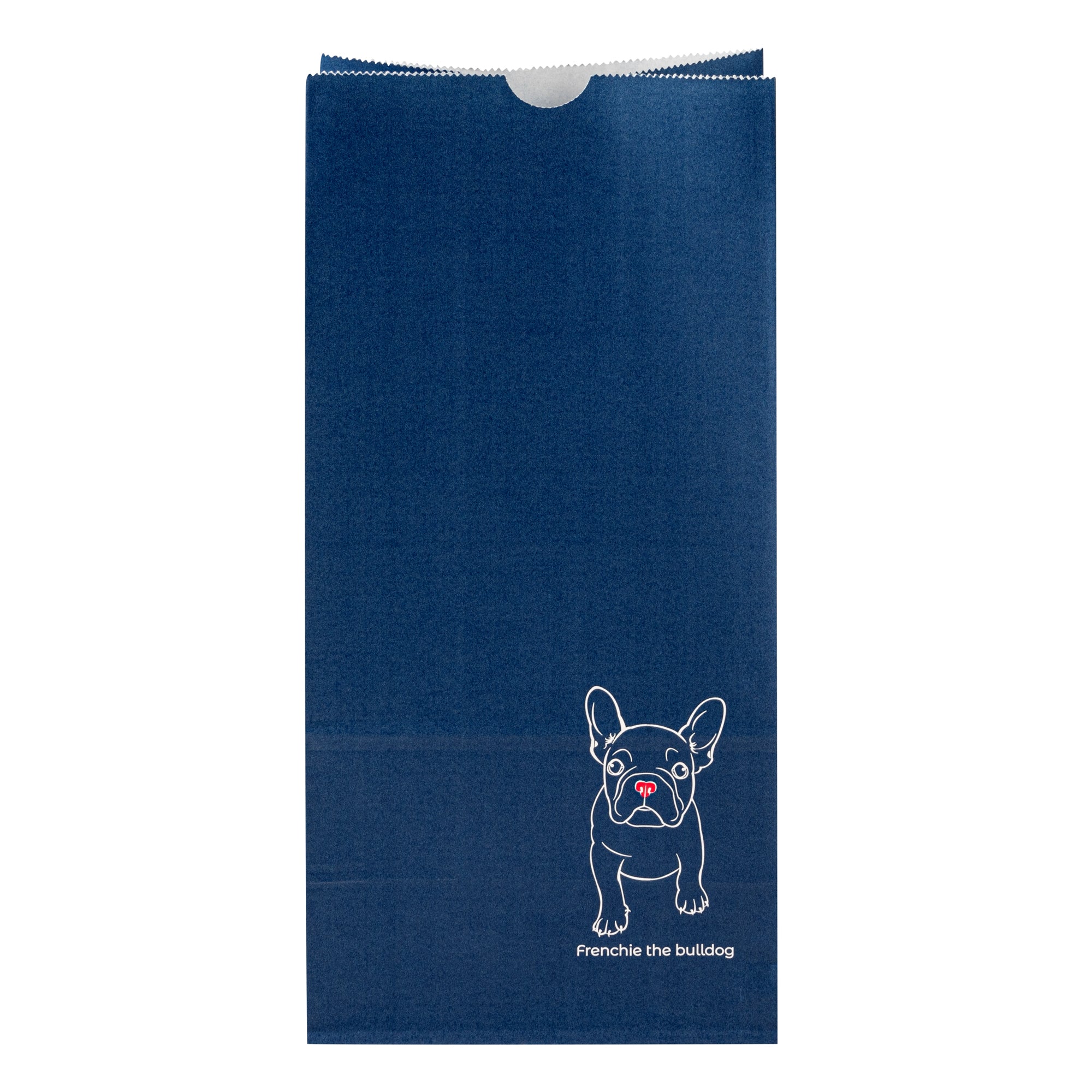 Frenchie Paper Bag 8 lb - 6 x 4 x 11.75 Inches - Pack of 100 | Eco-Friendly Kraft Paper Bags for Groceries, Takeout, Retail Packaging & Gift Wrapping