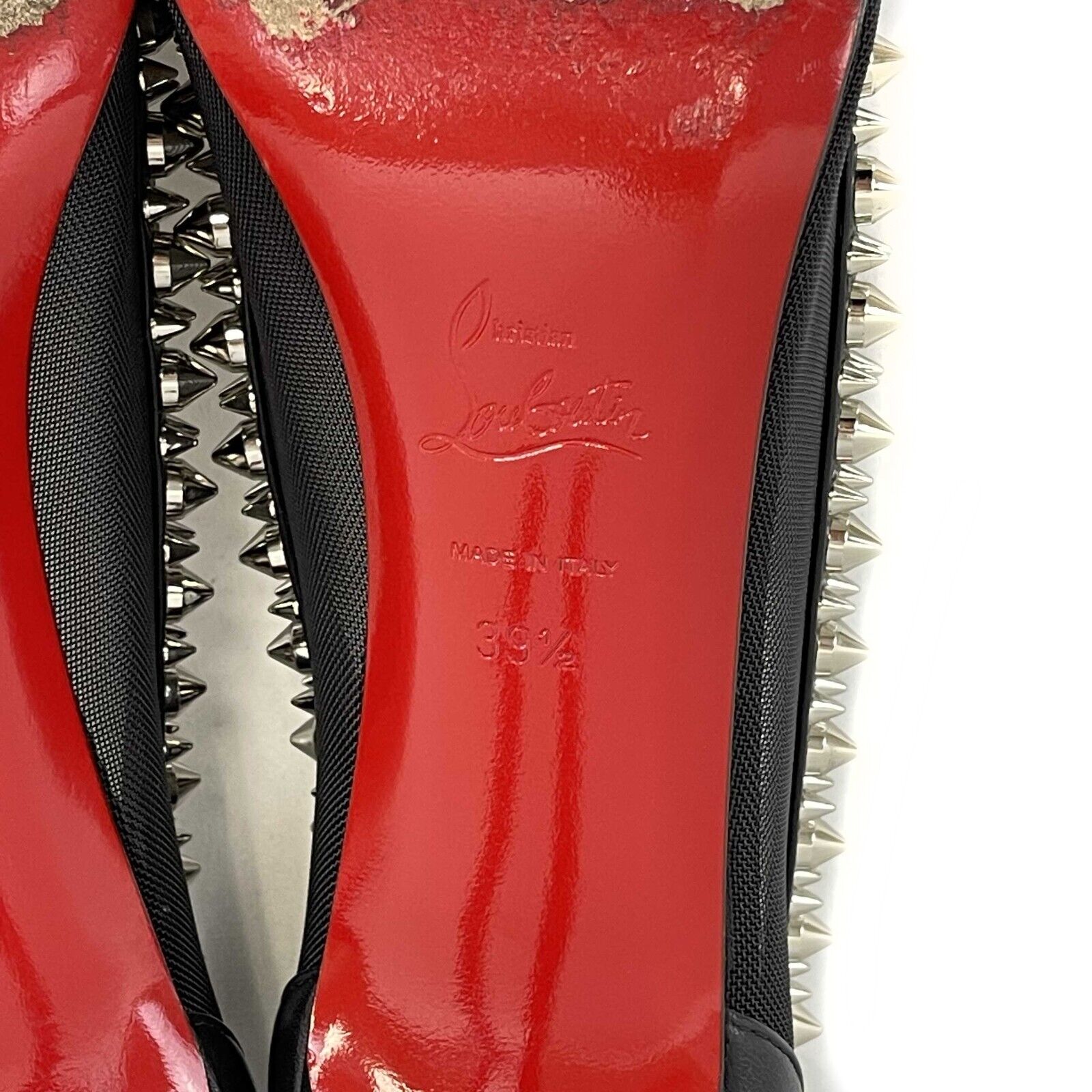 Christian Louboutin Galativi Spikes 85mm Nappa Leather Pumps - Women's High Heel Shoes US 9.5 (EU 39.5) - Perfect for Evening Parties, Weddings & Special Occasions