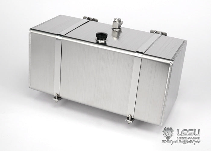 LESU Metal Hydraulic Oil Tank Box Case for 1/14 RC TAMIYA Model Tractor Truck Dumper - 108/119/36/52.5/72/78/80/82/85/87.5/90x50x50mm - Durable RC Truck Accessory for Construction & Farm Vehicle Simulation
