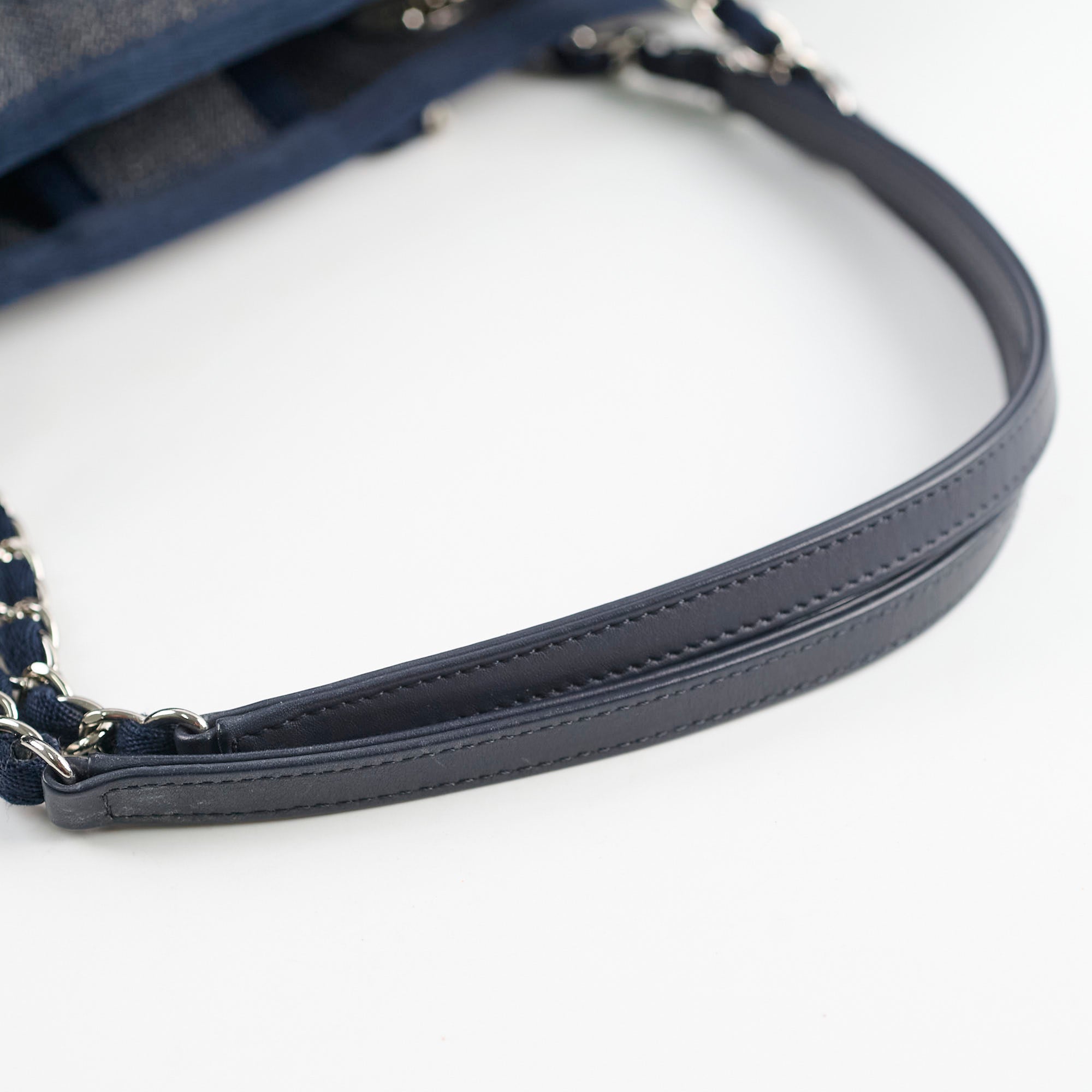 Chanel Small Deauville Tote Bag in Navy Blue - Luxury Designer Handbag for Women, Perfect for Work, Travel & Everyday Use
