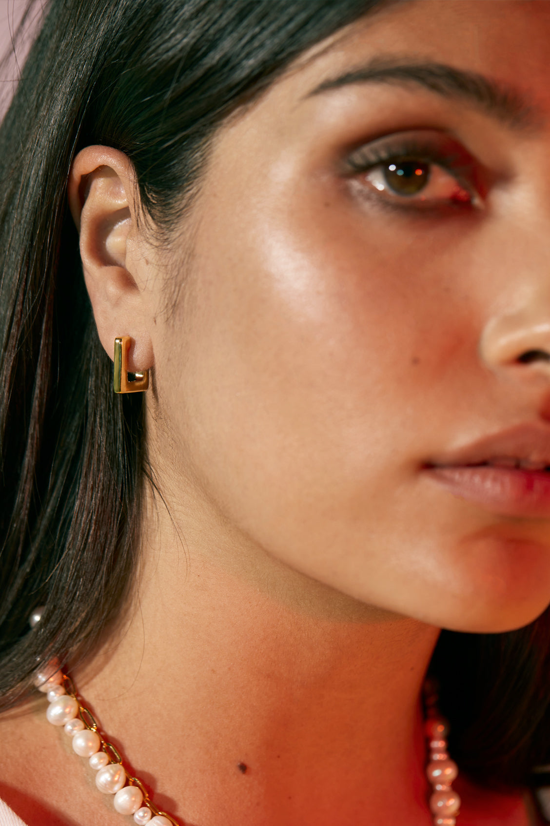 Elegant Square Hoop Earrings EBE5838G - Perfect for Women's Fashion, Office Wear & Evening Parties