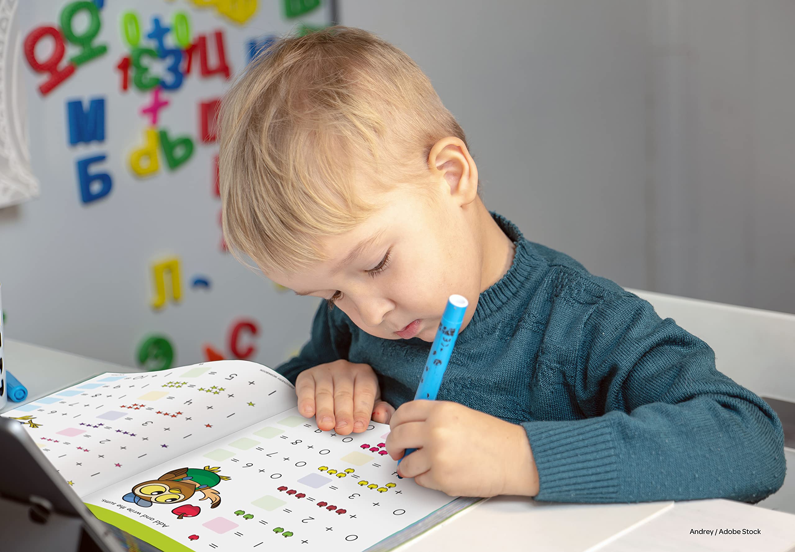 School Readiness Educational Box Set - 3 Early Learning Workbooks, Flash Cards, Crayons & More for Preschool & Kindergarten Prep | Perfect for Homeschooling, Classroom & Back to School Learning