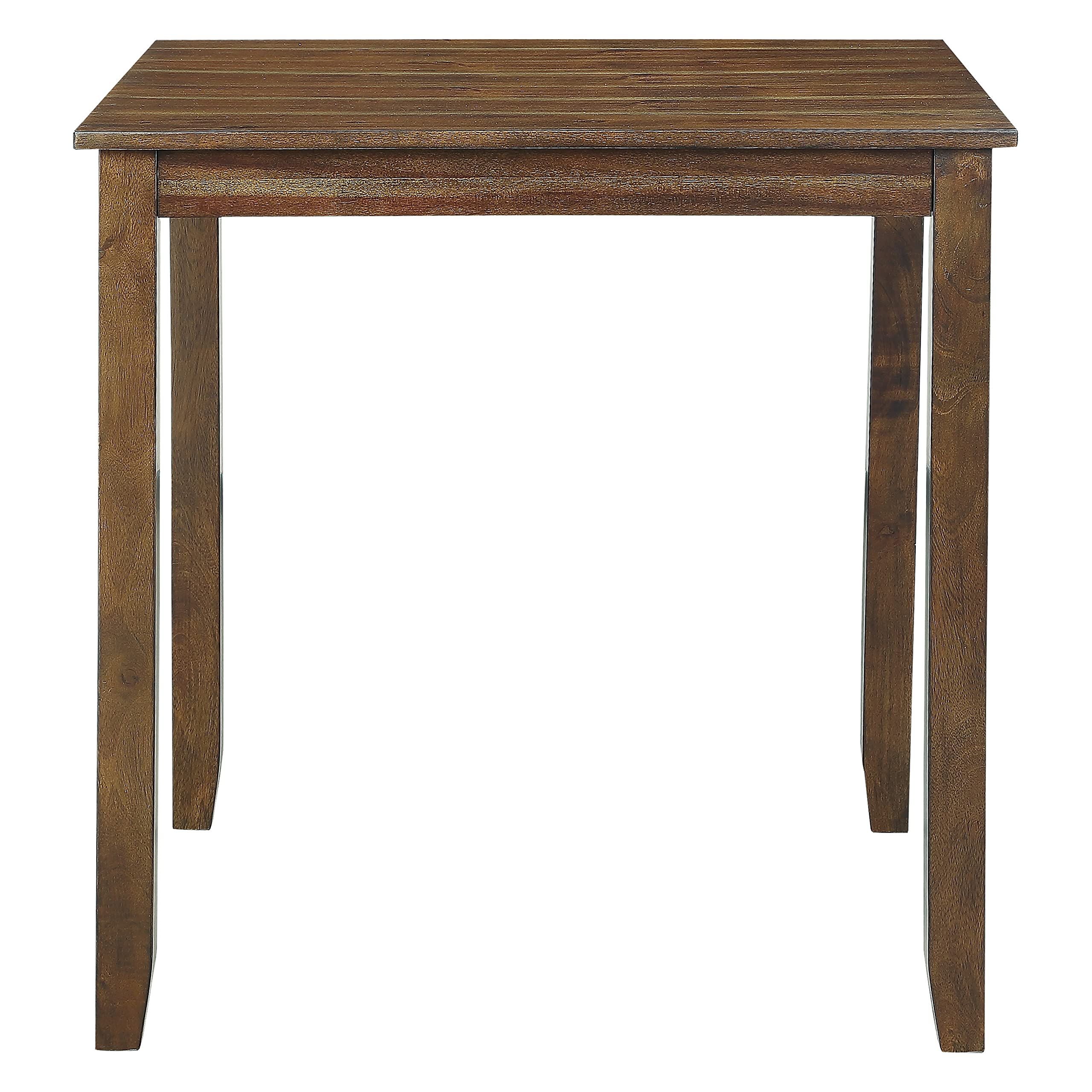 Lexicon Brookshire 5-Piece Counter Height Dining Set - Brown Wooden Bar Table & Stools for Kitchen, Breakfast Nook & Small Space Dining | Modern & Space-Saving Design
