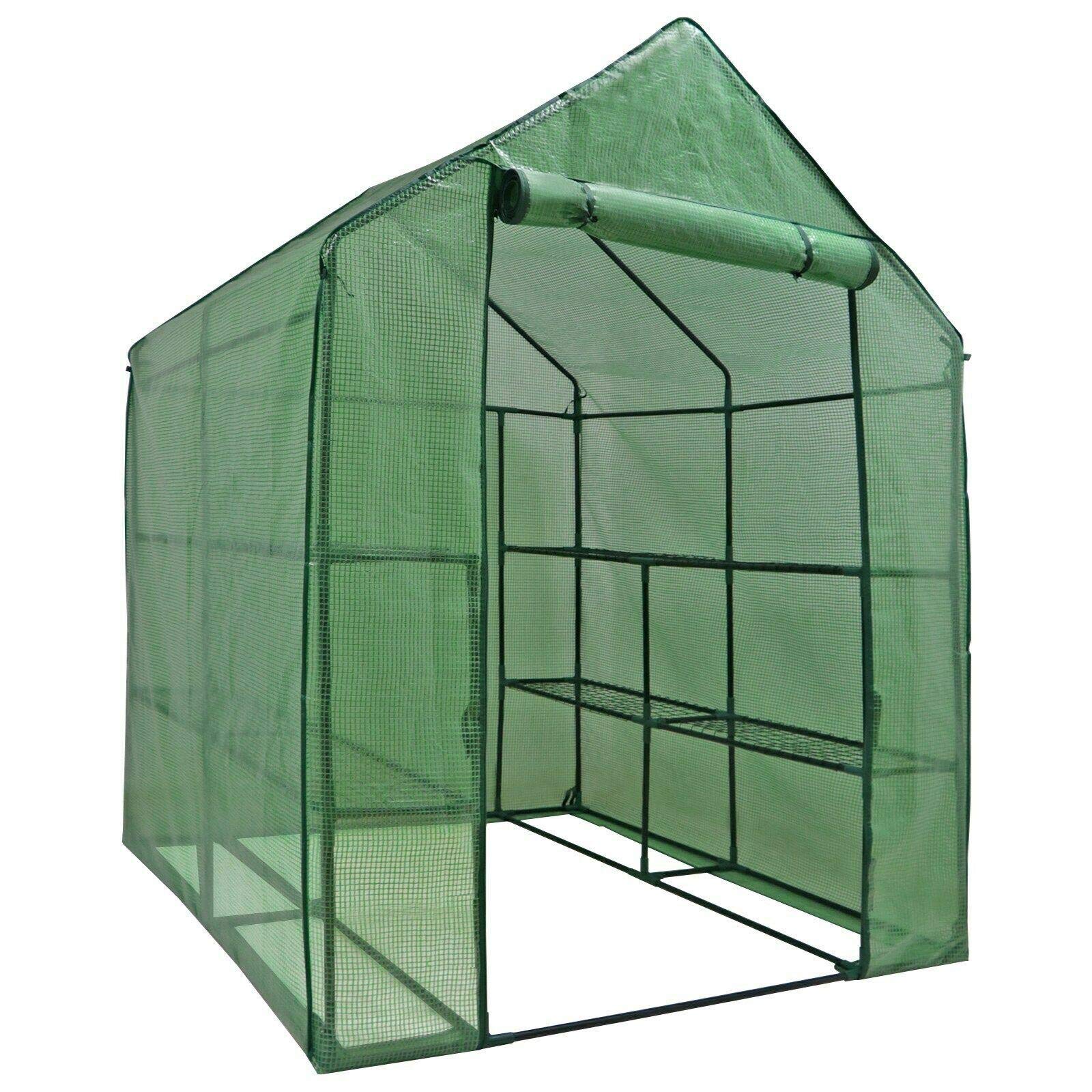 3 Tier Walk-in Greenhouse for Indoor & Outdoor Gardening - Portable Mini Greenhouse with Storage, Perfect for Plants, Flowers & Vegetables - Ideal for Backyards, Patios & Small Spaces