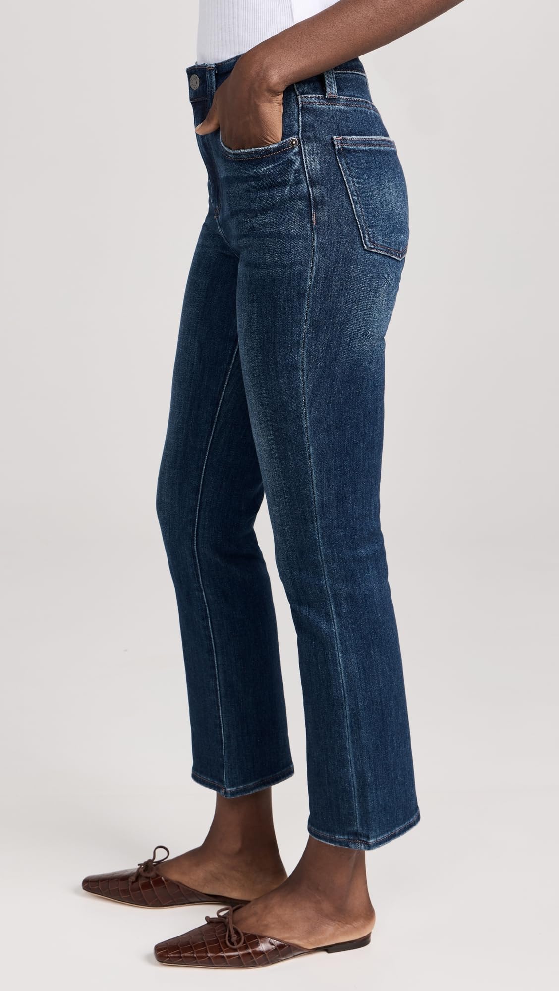 Women's High-Rise Bootcut Jeans - Pistola Denim Lennon Cropped Stretch Denim Pants for Casual Wear & Night Out