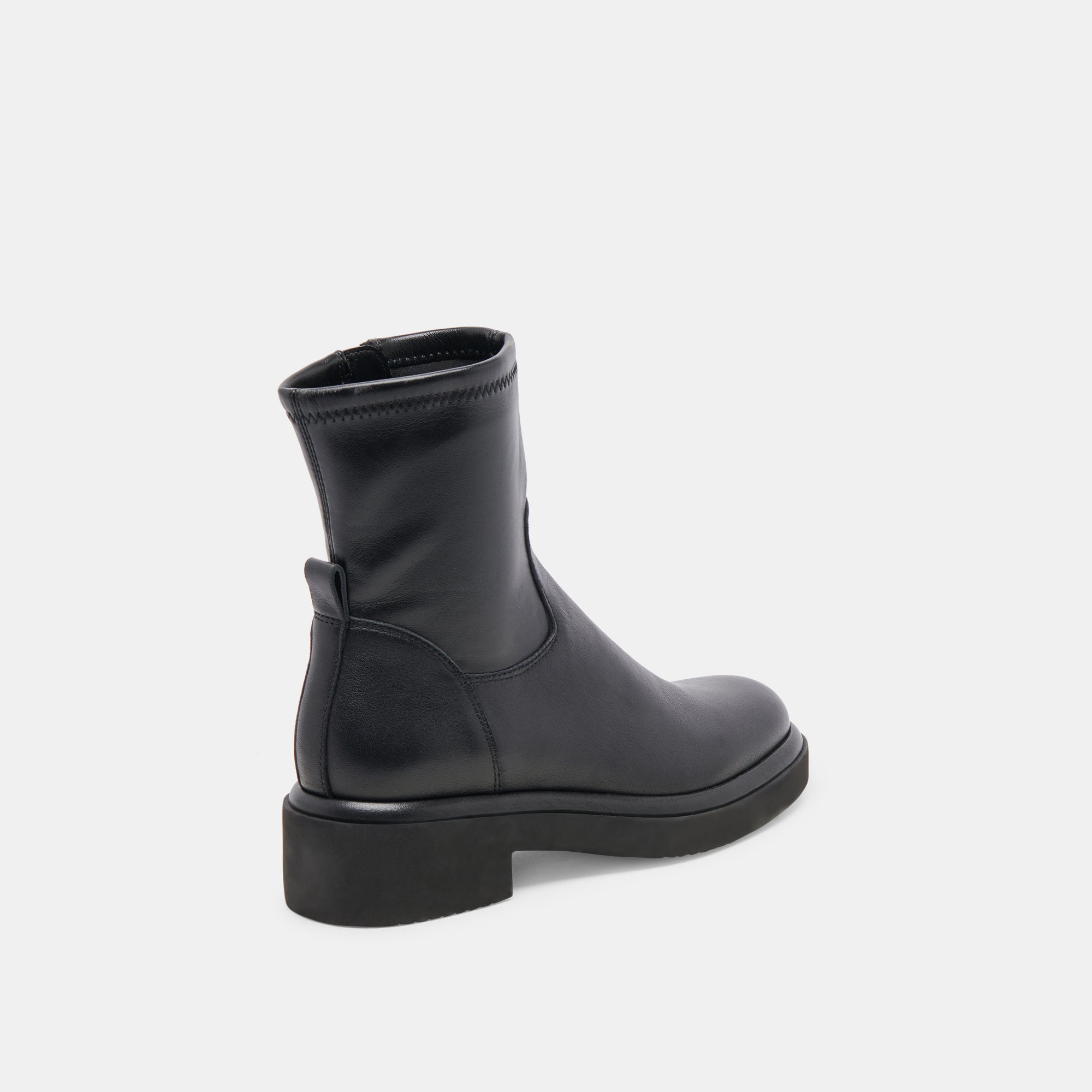 SIMAYA H2O Waterproof Leather Boots for Women - Black Rain Boots for Outdoor, Walking, Hiking & Wet Weather Protection