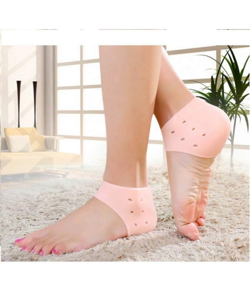 **Silicone Gel Heel Pad Socks for Heel Swelling & Pain Relief | Anti-Crack Moisturizing Socks for Dry, Hard, Cracked Feet | Unisex One-Size Fits All (1 Pair) – Ideal for Daily Comfort, Post-Surgery Recovery & Cracked Heel Care**