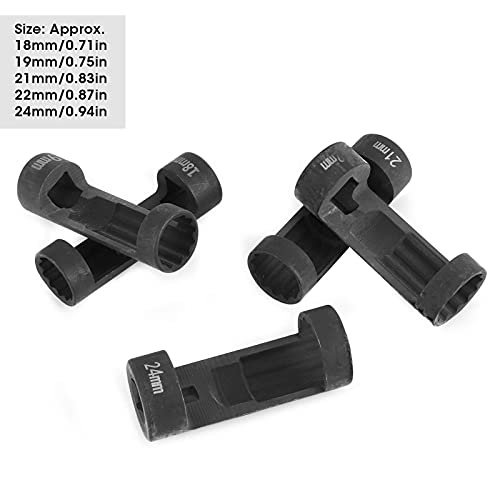5Pcs Strut Nut Socket Set - 12 Point 1/2