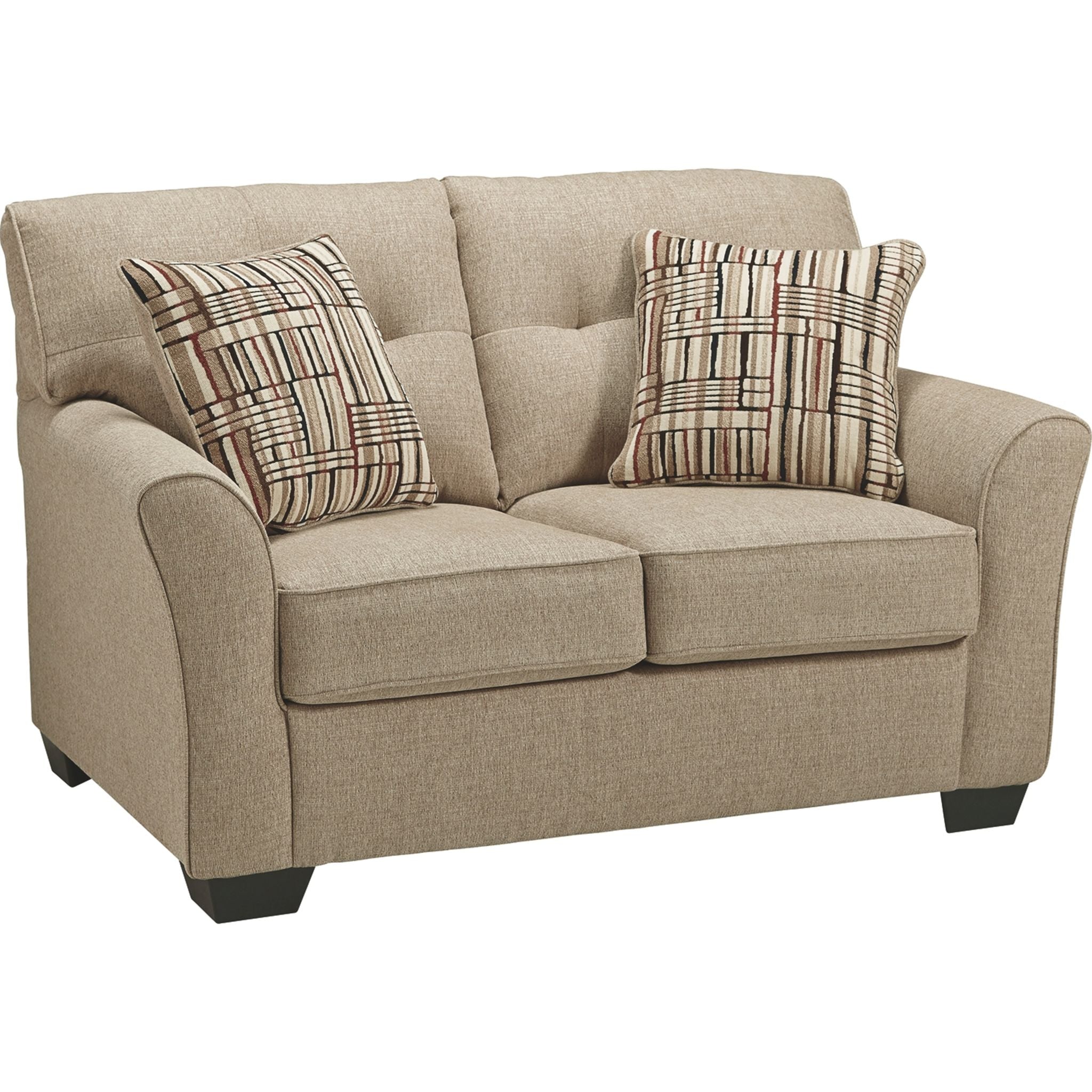 Ardmead Loveseat Sofa in Putty - Modern 2-Seater Couch for Living Room, Lounge, and Small Spaces - Comfortable Upholstered Furniture for Home and Office
