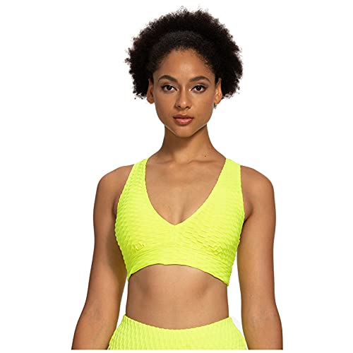 Narumard Women's Crisscross Back Sports Bra - Padded Fitness Bra with Gather Design for Yoga, Running & Workout - Comfortable Support Underwear for Active Lifestyles