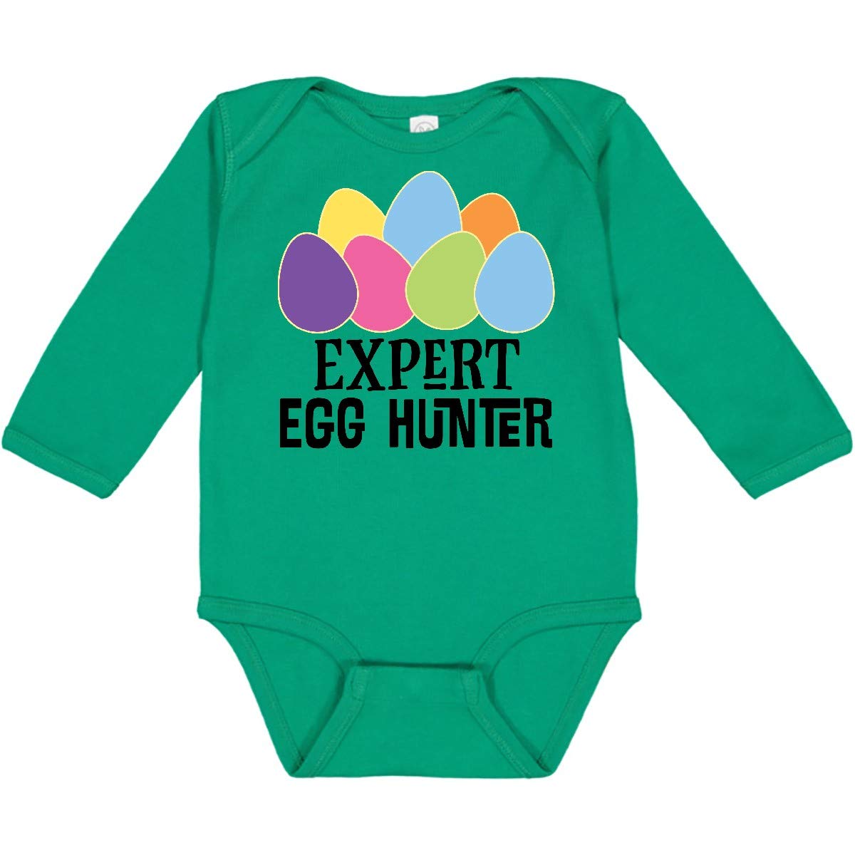Inktastic Easter Egg Hunt Outfit - Long Sleeve Baby Bodysuit Creeper for Boys & Girls - Perfect for Easter Celebrations, Spring Photoshoots & Holiday Family Gatherings