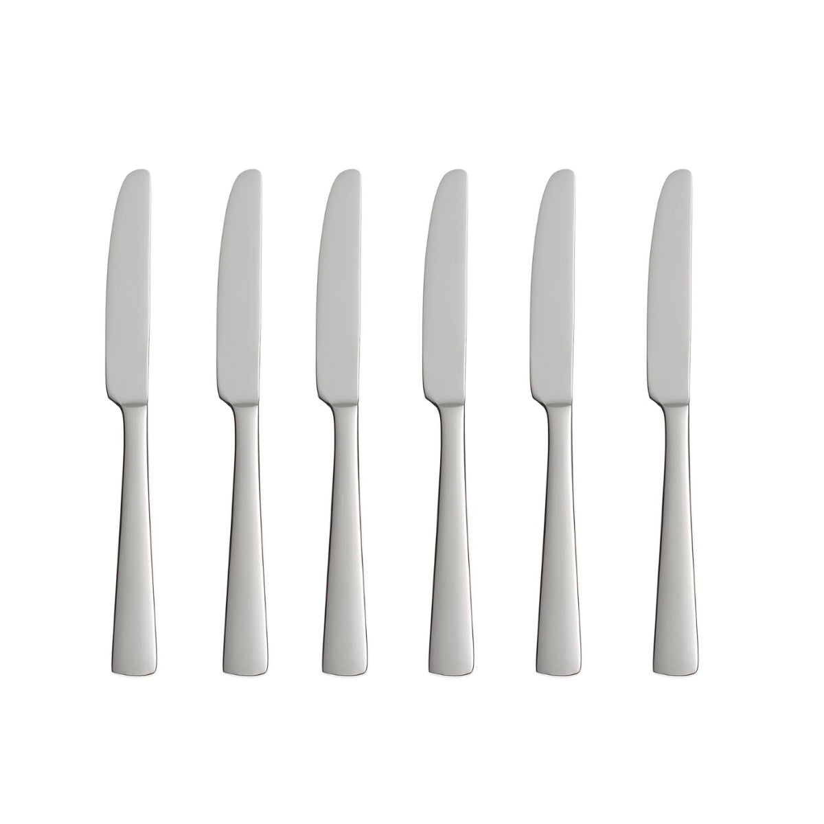 Premium Stainless Steel Dinner Knife Set - 6-Piece Elegant Cutlery for Fine Dining, Restaurant & Home Use