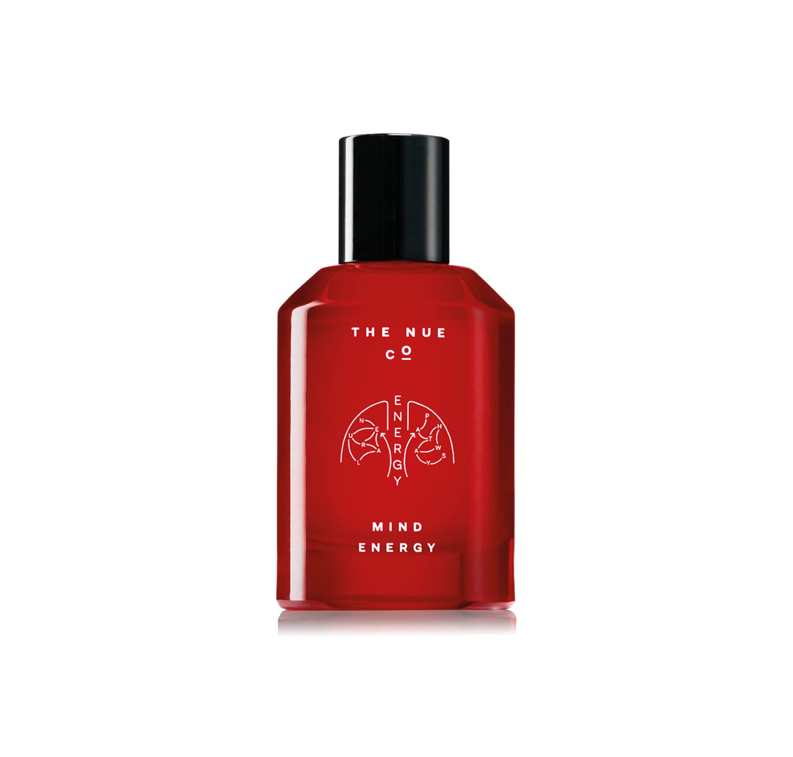The Nue Co. MIND ENERGY Stress Relief Perfume - Clary Sage, Juniper, Pink Peppercorn & Clove Essential Oils - Vegan, Unisex Eau de Parfum 50mL (1.69 oz) - Perfect for Work, Travel & Daily Relaxation