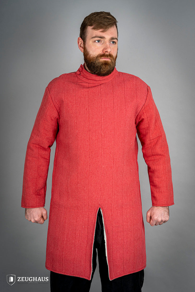 Medieval Infantry Gambeson Red - Authentic Historical Armor for LARP, Reenactment & Cosplay | Perfect for Renaissance Fairs & Battle Events