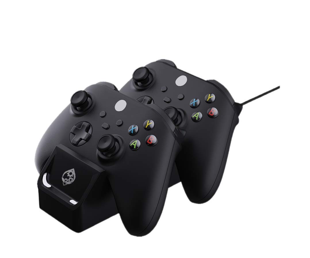 Collective Minds Dual Charge Xbox Series X/S Controller Charging Station - Compatible with Xbox Series X & S - Includes 2 Rechargeable Batteries - Perfect for Gaming Sessions & Multiplayer Setups