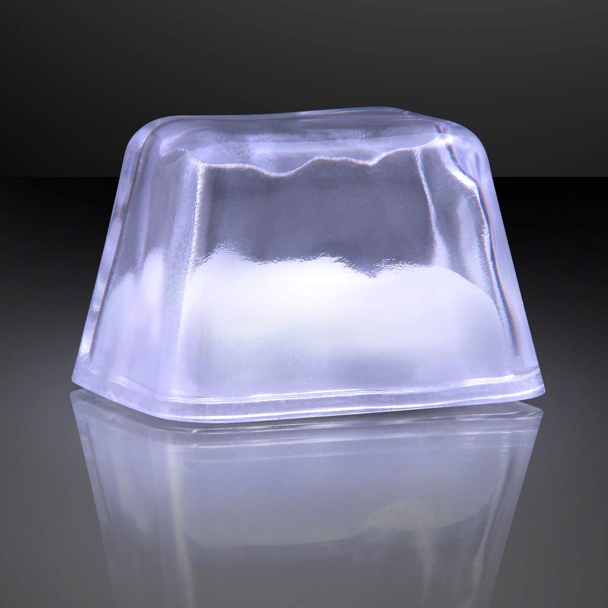 Glow in the Dark Ice Cubes - 12 Pack LED Light Up Ice Cubes for Drinks, Cocktails & Parties - Reusable & Battery Powered Cool Lighting Effects for Halloween, Christmas & Nightclub Events