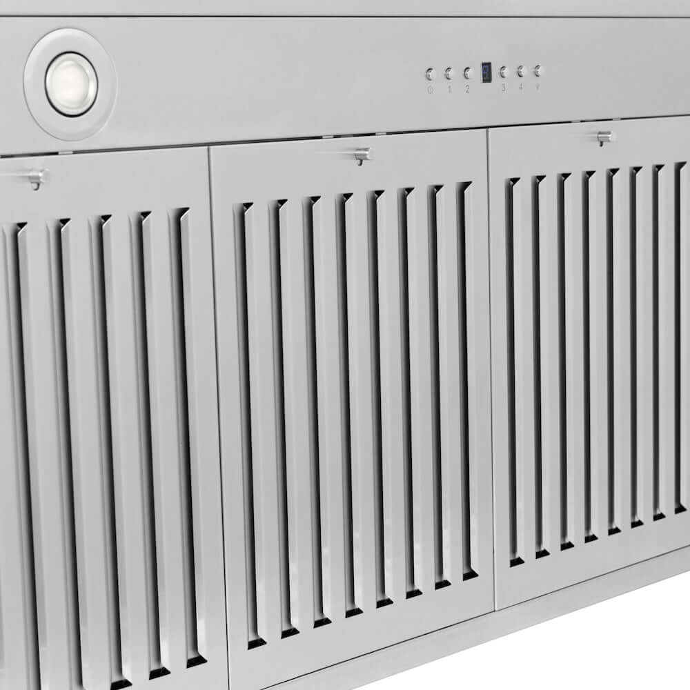 ZLINE Autograph Edition 48-inch Stainless Steel Range Hood - Convertible Kitchen Vent Hood with Black Matte Finish & Accent Handle (KB4STZ BLM48) | Professional Grade for Modern Kitchens, Restaurants & Open-Concept Homes