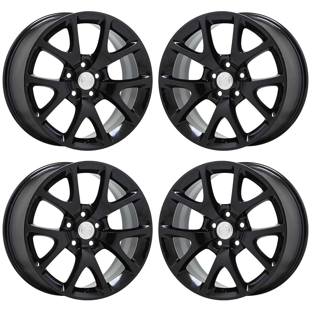 19 Buick LaCrosse Regal Gloss Black OEM Factory Wheels Rims Set 4108 - Perfect for Car Upgrades & Customization