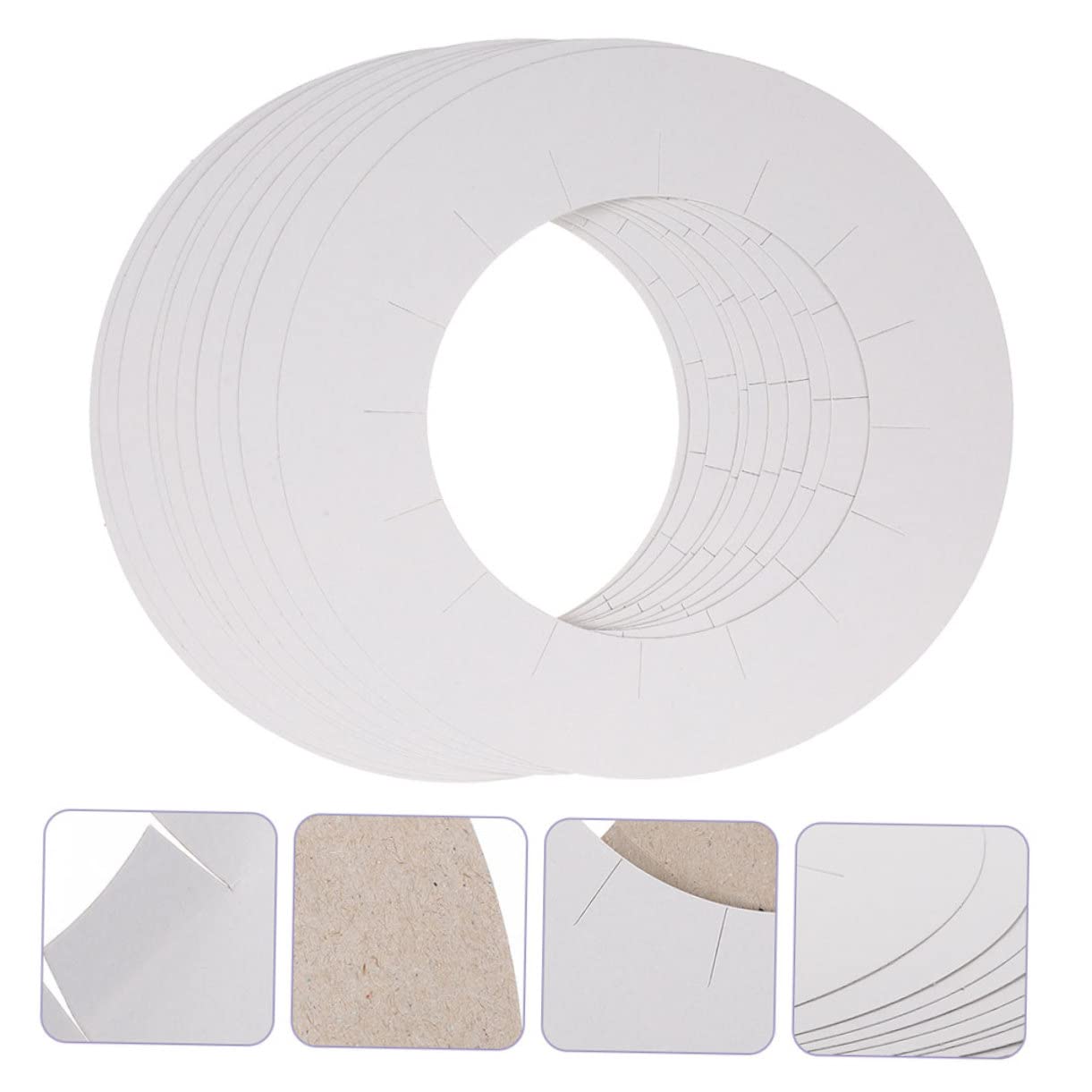 100 Pcs Waxing Liners for Hair Removal - Anti-Mat Wax Warmer Pads, Wax Melt Trays & Collar Protectors - Disposable White Paper Sheets for Salon & Home Use