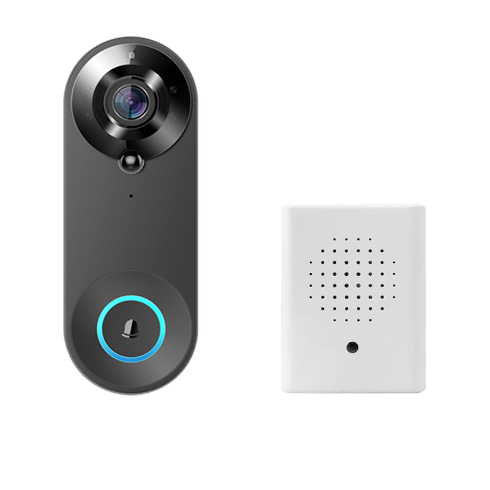 Tuya WiFi Video Doorbell Camera - 1080P FHD Wireless Outdoor Smart Doorbell with IR Night Vision, Alexa & Google Assistant Compatible - Perfect for Home Security & Smart Life Integration