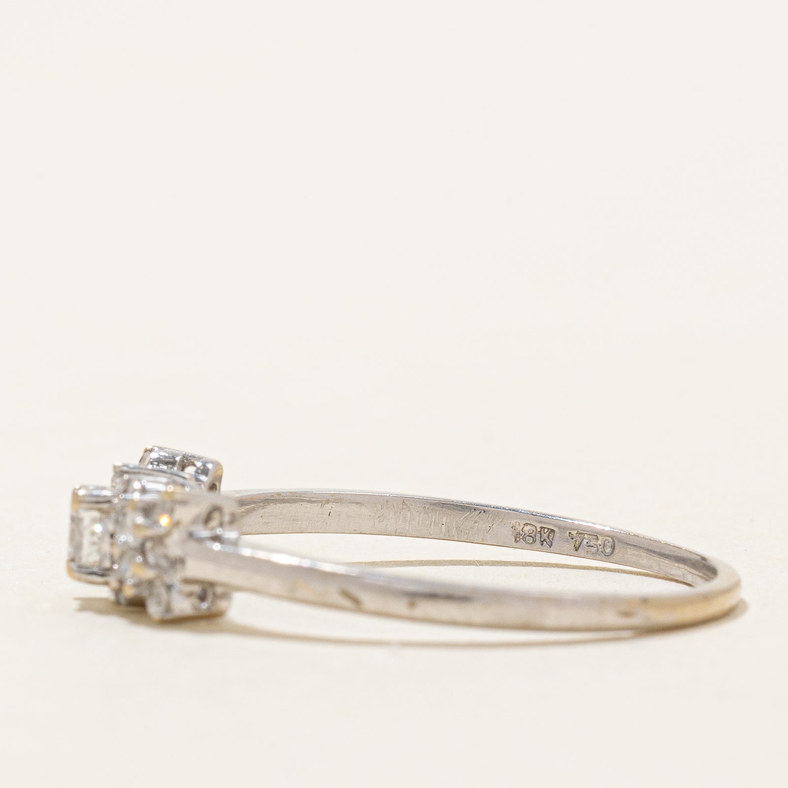 0.29ct Diamond XOX Ring - Size 8.25 - Elegant Promise & Engagement Ring for Women - Perfect for Anniversary, Valentine's Day & Special Occasions
