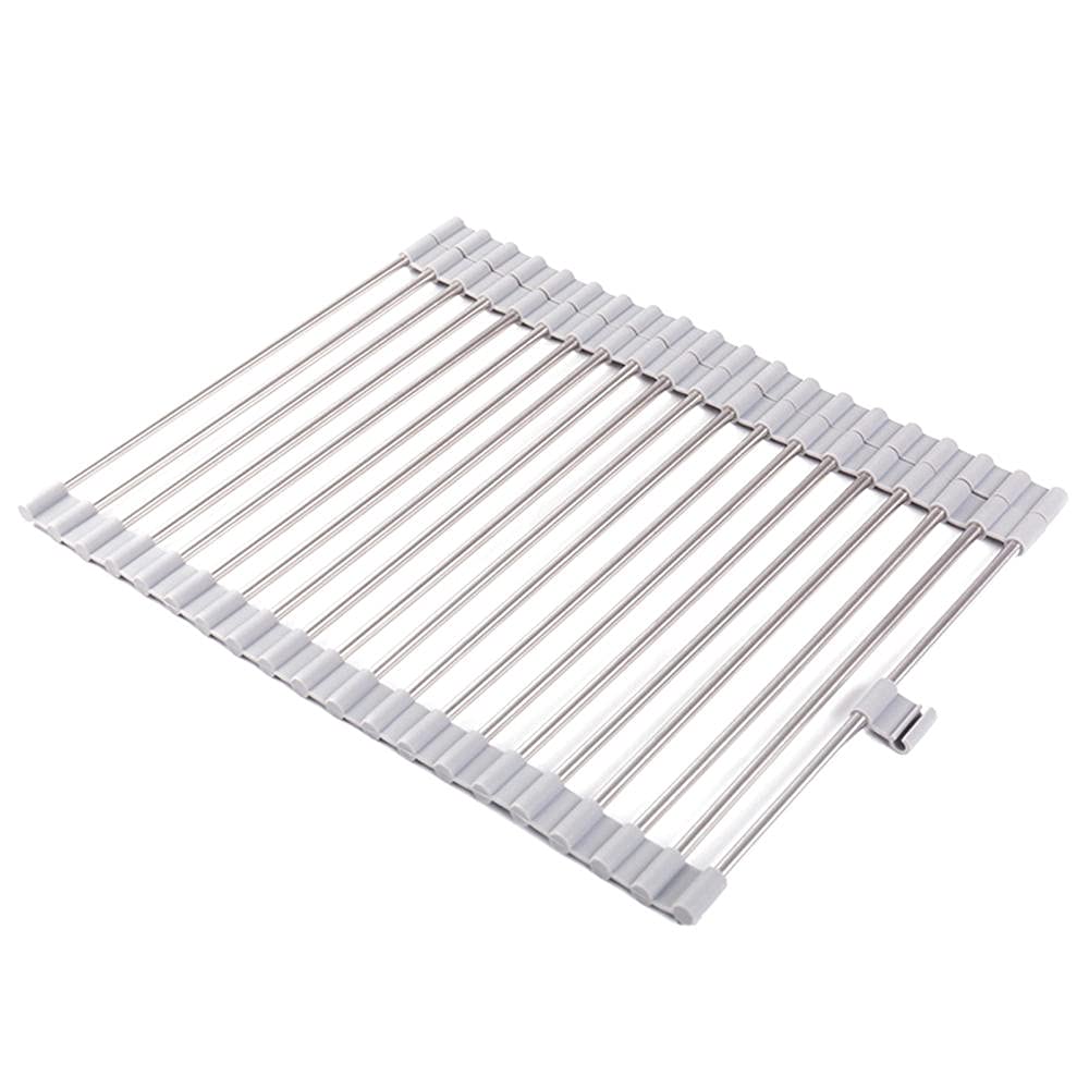 Foldable Over Sink Dish Drying Rack - Countertop & Wall Mount Space Saving Kitchen Organizer | Multi-Functional Dish Drainer for Small Kitchens, Apartments & RVs