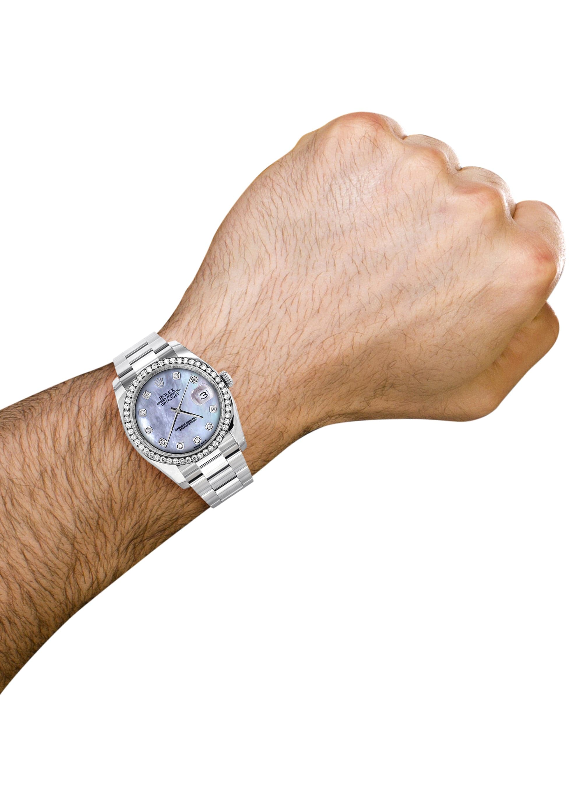 Rolex Datejust 36mm Watch - Dark Mother of Pearl Dial & Oyster Band | Luxury Automatic Timepiece for Men & Women | Perfect for Business, Formal Events & Special Occasions