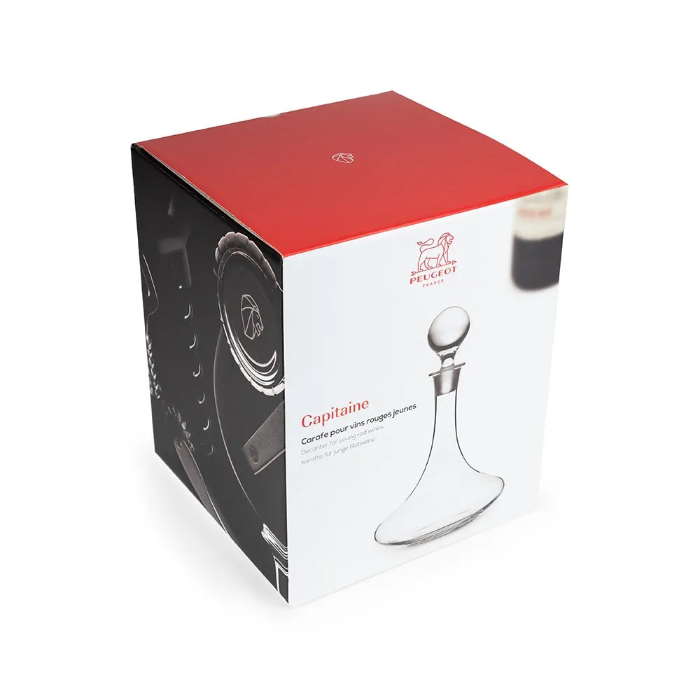 Premium 0.75L Glass Decanter with Elegant Design - Perfect for Wine, Whiskey & Liquor Aeration - Ideal for Home Bar, Dinner Parties & Gift Giving