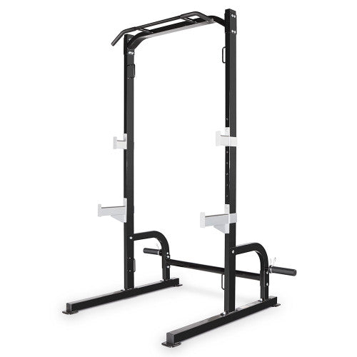Marcy SM-8117 Power Cage Squat Rack for Home Gym - Heavy Duty Steel Power Rack with Pull-Up Bar & J-Hooks - Perfect for Weightlifting, Strength Training & CrossFit Workouts